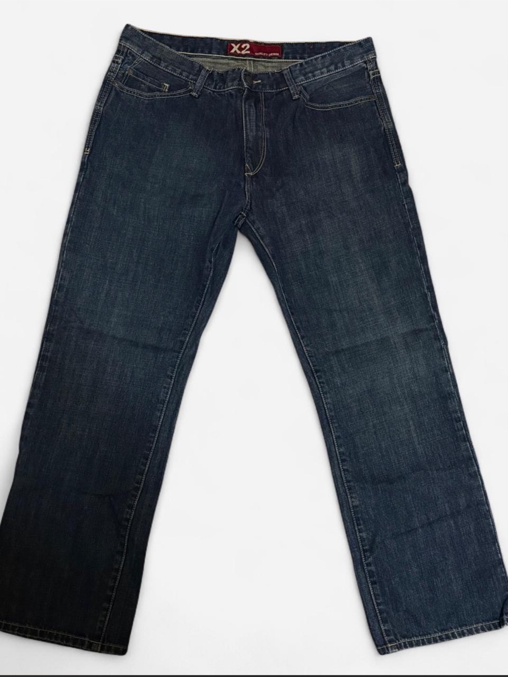 X2 Men's Navy Straight-Leg Jeans